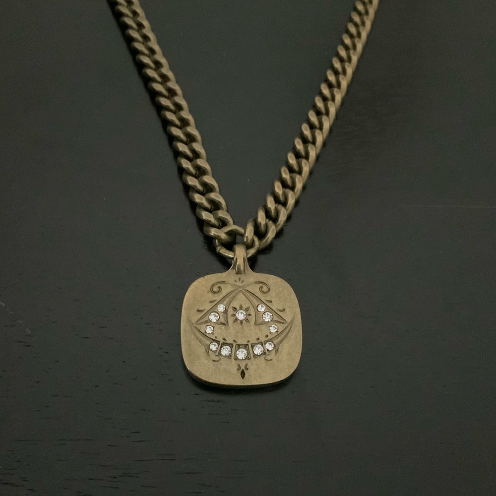Chunky chain pendant necklace